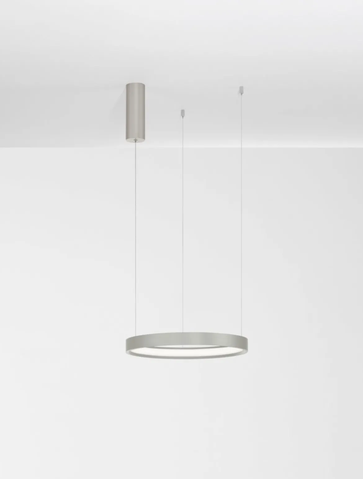 Nova Luce 9345614 PERRINE LED Pendelleuchte 40cm 3000K Silber dimmbar