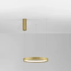 Nova Luce 9345615 PERRINE LED Pendelleuchte 40cm 3000K Gold dimmbar