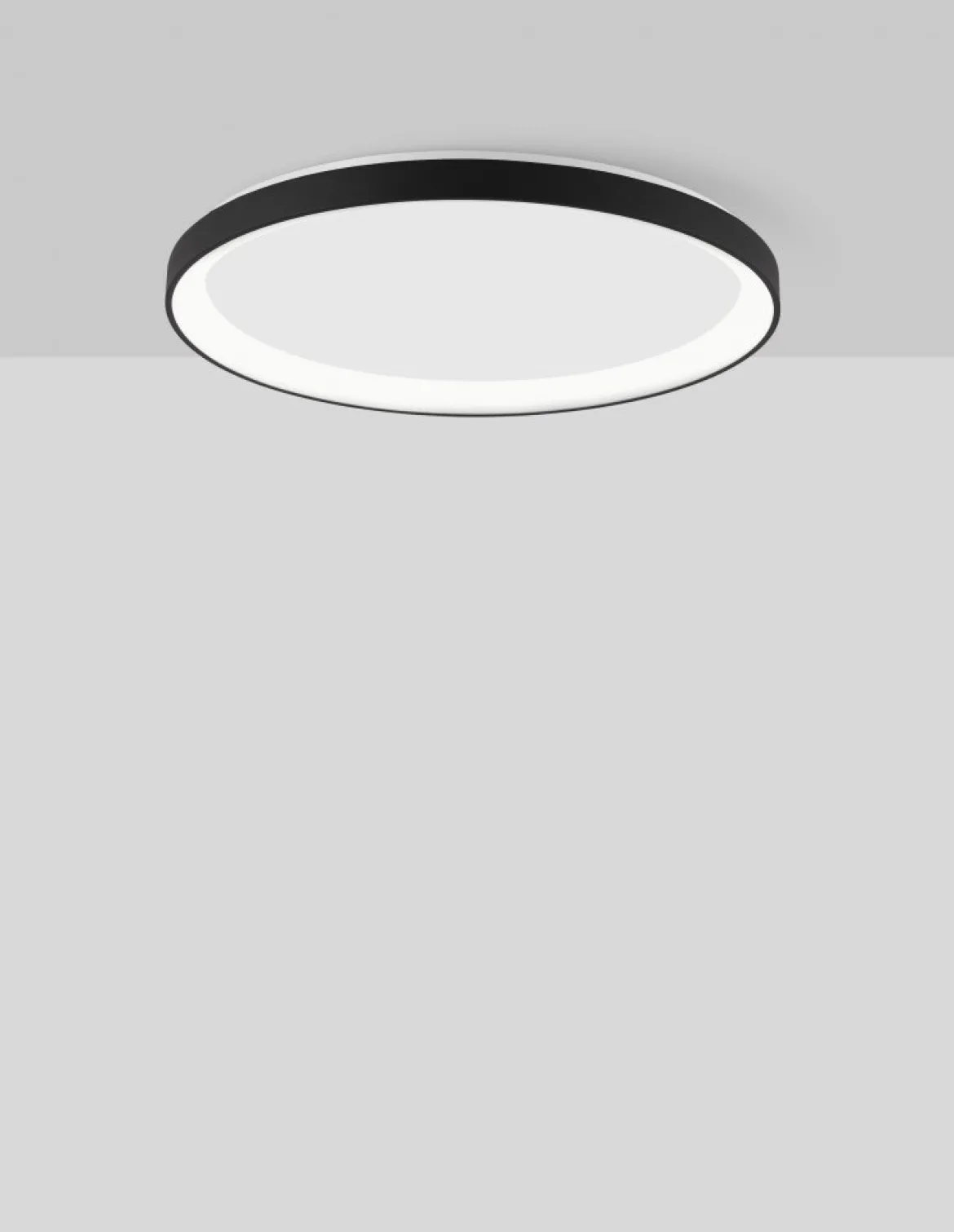 Nova Luce 9853674 PERTINO LED Deckenleuchte 48cm 3000K Schwarz dimmbar