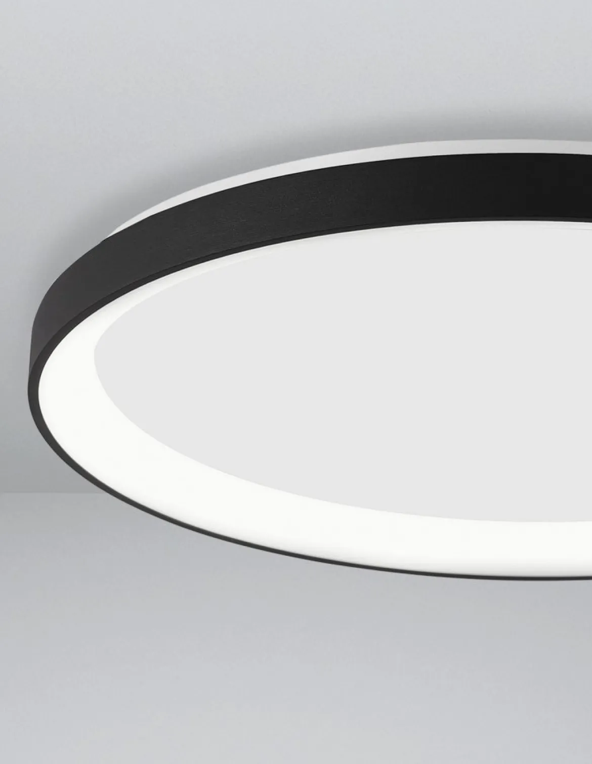 Nova Luce 9853676 PERTINO LED Deckenleuchte 58cm 3000K Schwarz dimmbar