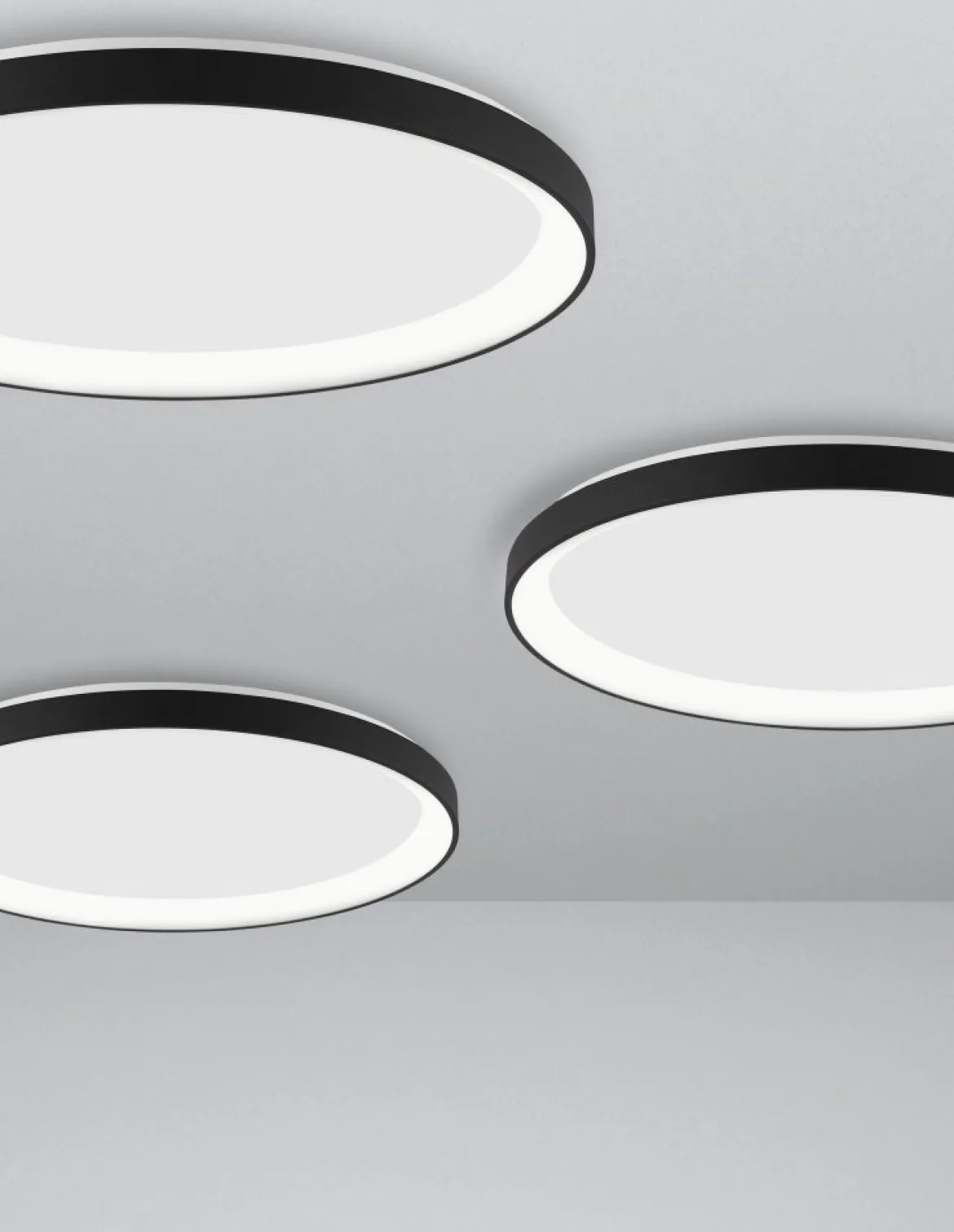 Nova Luce 9853676 PERTINO LED Deckenleuchte 58cm 3000K Schwarz dimmbar