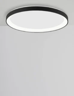 Nova Luce 9853676 PERTINO LED Deckenleuchte 58cm 3000K Schwarz dimmbar