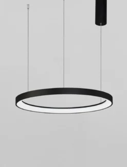Nova Luce 9345689 PERTINO LED Pendelleuchte 58cm 2700K Schwarz dimmbar
