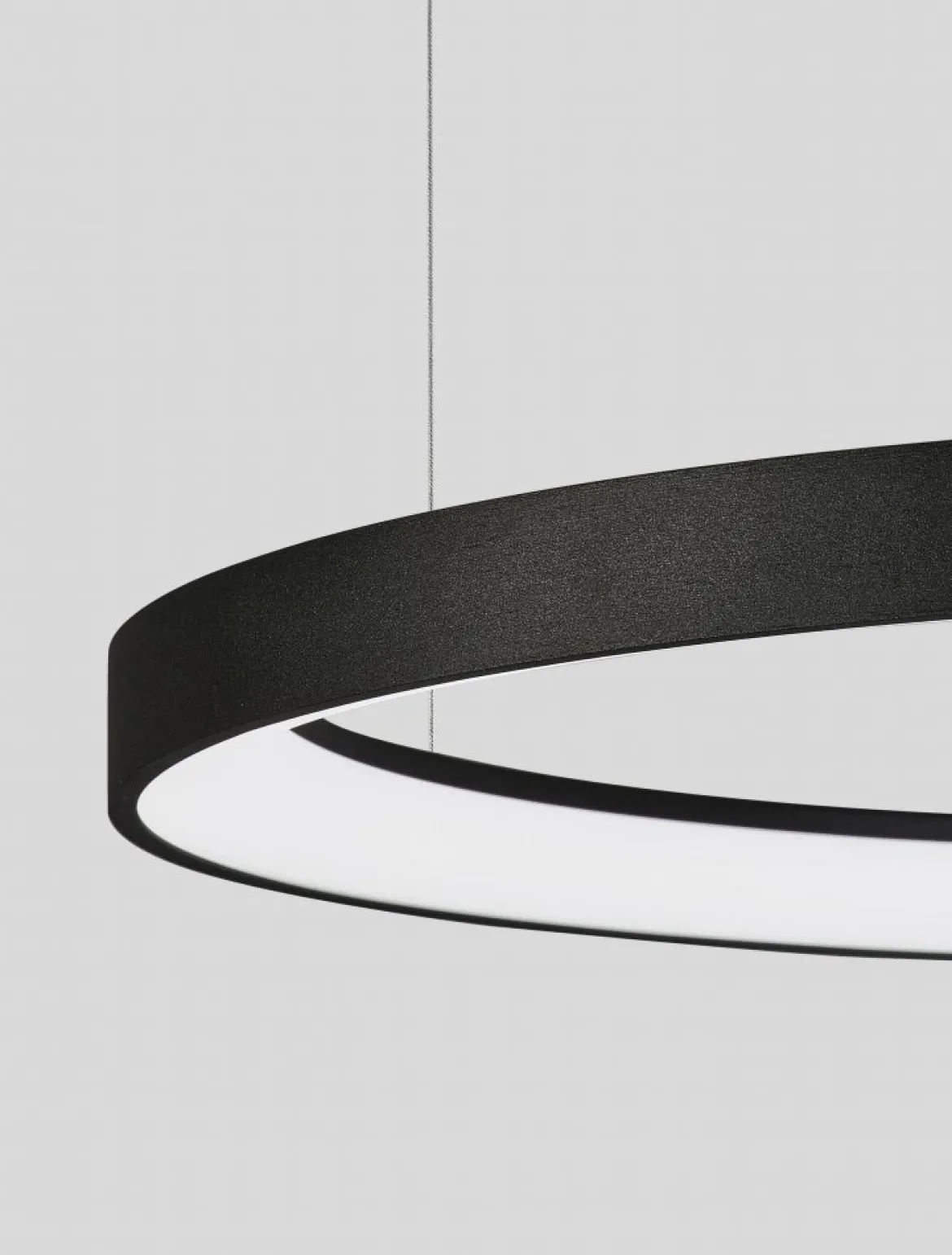 Nova Luce 9345689 PERTINO LED Pendelleuchte 58cm 2700K Schwarz dimmbar