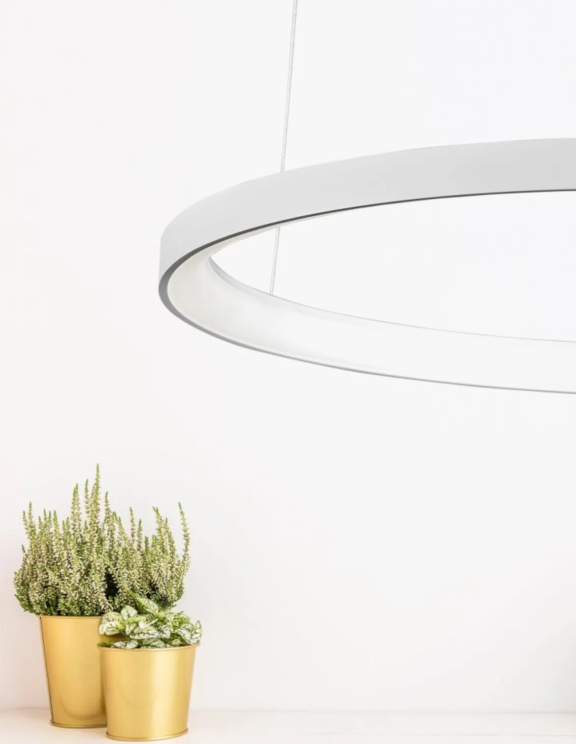 Nova Luce 9853685 PERTINO LED Pendelleuchte 78cm 3000K Weiss dimmbar