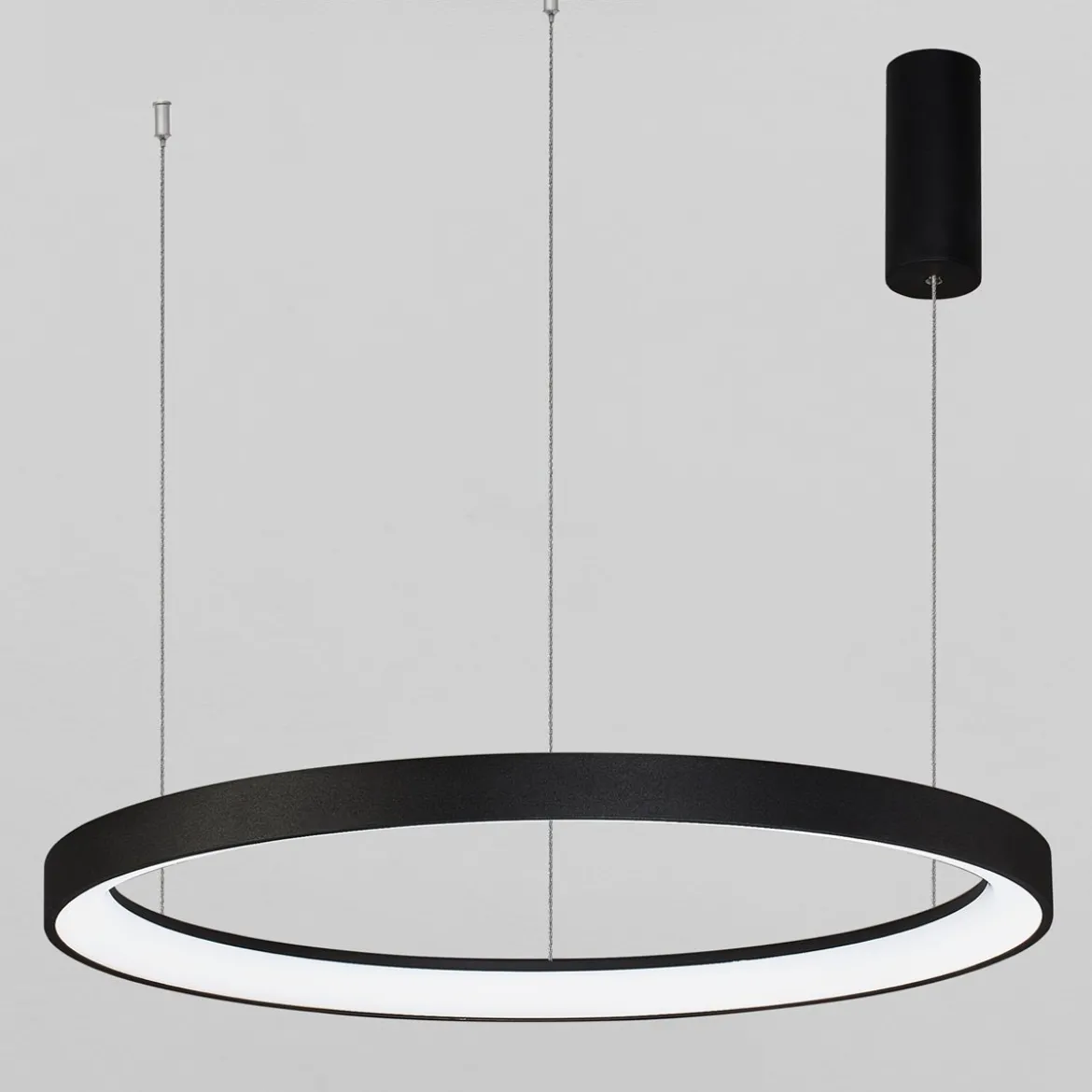 Nova Luce 9853686 PERTINO LED Pendelleuchte 78cm 3000K Schwarz dimmbar