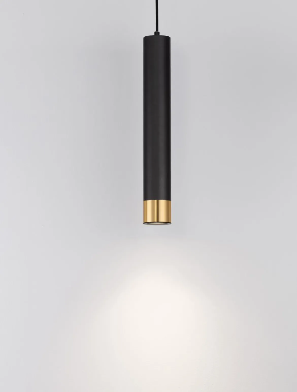 Nova Luce 9911530 PICTO Pendelleuchte 40 1-flammig Schwarz Gold GU10