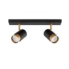 Nova Luce 9111434 POGNO Spotleuchte 2-flammig Schwarz Gold GU10