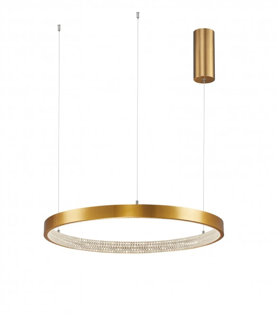 Nova Luce 9285601 PRESTON LED Pendelleuchte 60cm 3000K Antik Gold dimmbar