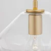 Nova Luce 9426731 PRISMA Pendelleuchte 1-flammig Gold Transparent E27