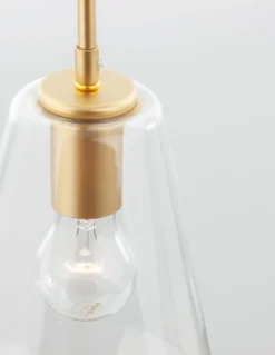 Nova Luce 9426732 PRISMA Pendelleuchte 1-flammig Gold Transparent E27
