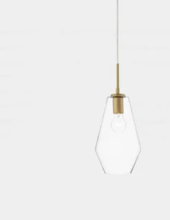 Nova Luce 9426732 PRISMA Pendelleuchte 1-flammig Gold Transparent E27