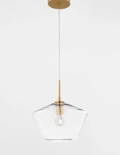 Nova Luce 9426733 PRISMA Pendelleuchte 1-flammig Gold Transparent E27