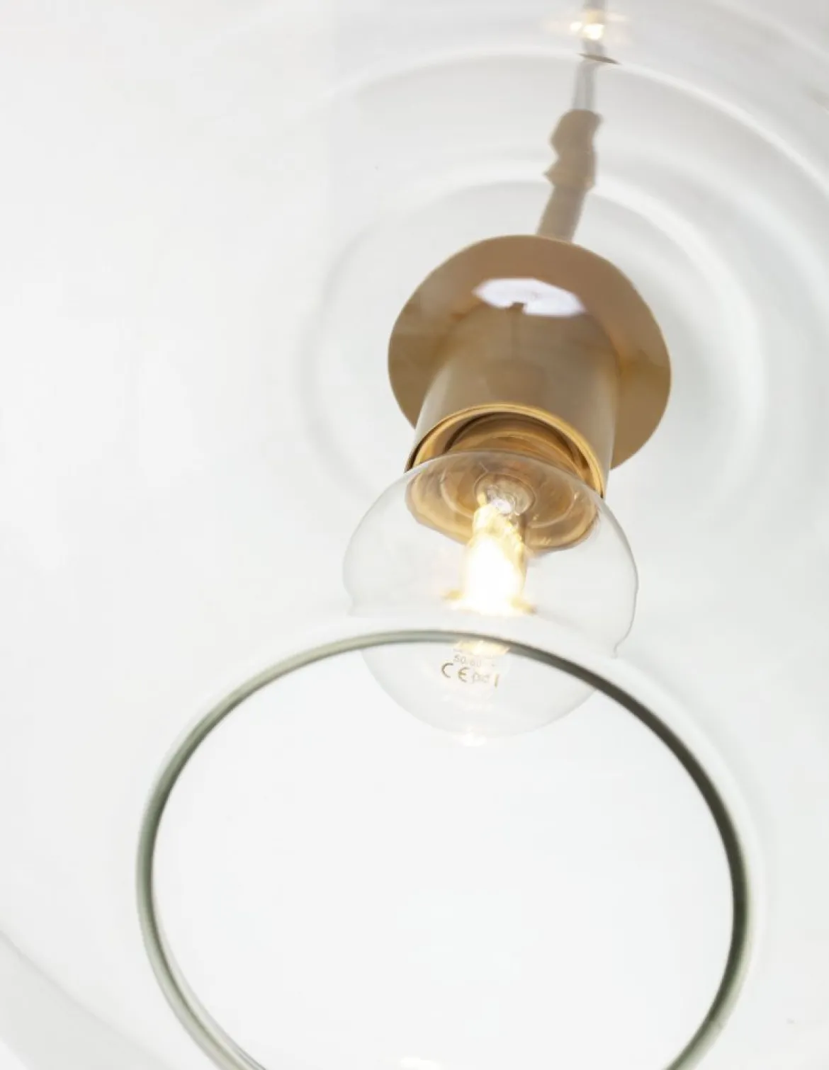 Nova Luce 9426733 PRISMA Pendelleuchte 1-flammig Gold Transparent E27