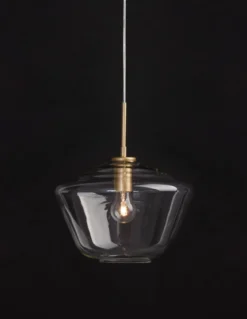 Nova Luce 9426733 PRISMA Pendelleuchte 1-flammig Gold Transparent E27