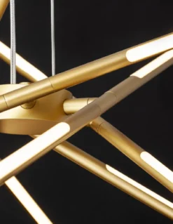 Nova Luce 9180782 RACCIO LED Pendelleuchte 12-flammig 3000K Messing Gold dimmbar