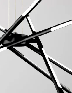 Nova Luce 9180783 RACCIO LED Pendelleuchte 12-flammig 3000K Schwarz dimmbar