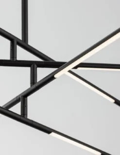 Nova Luce 9180780 RACCIO LED Pendelleuchte 8-flammig 3000K Schwarz dimmbar