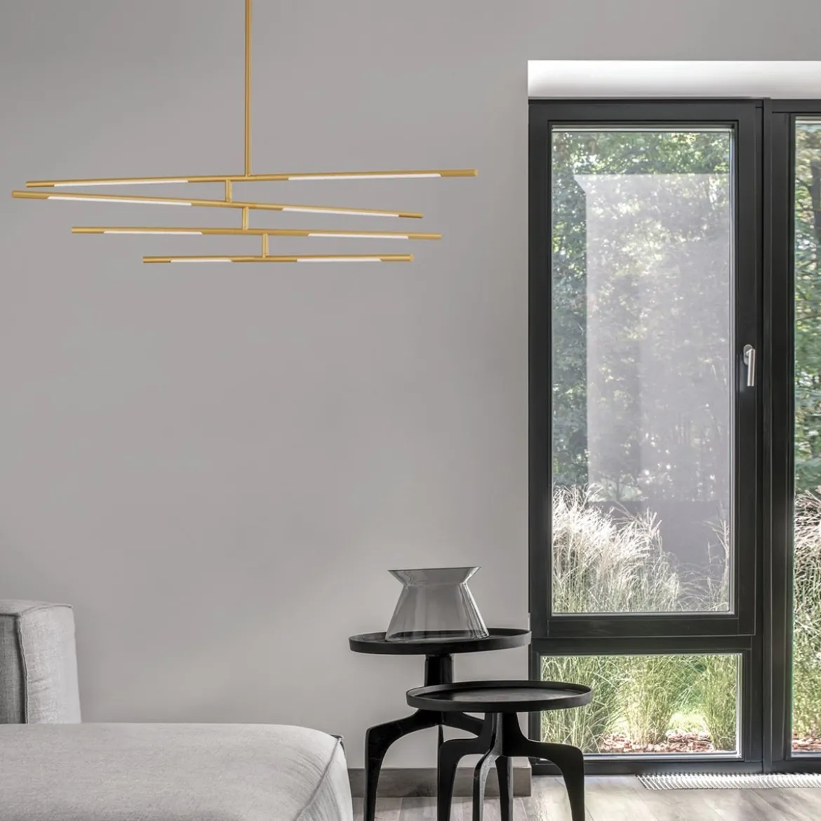 Nova Luce 9180781 RACCIO LED Pendelleuchte 8-flammig 3000K Messing Gold dimmbar