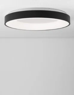 Nova Luce 9353853 RANDO THIN LED Deckenleuchte 60cm 3000K Schwarz dimmbar