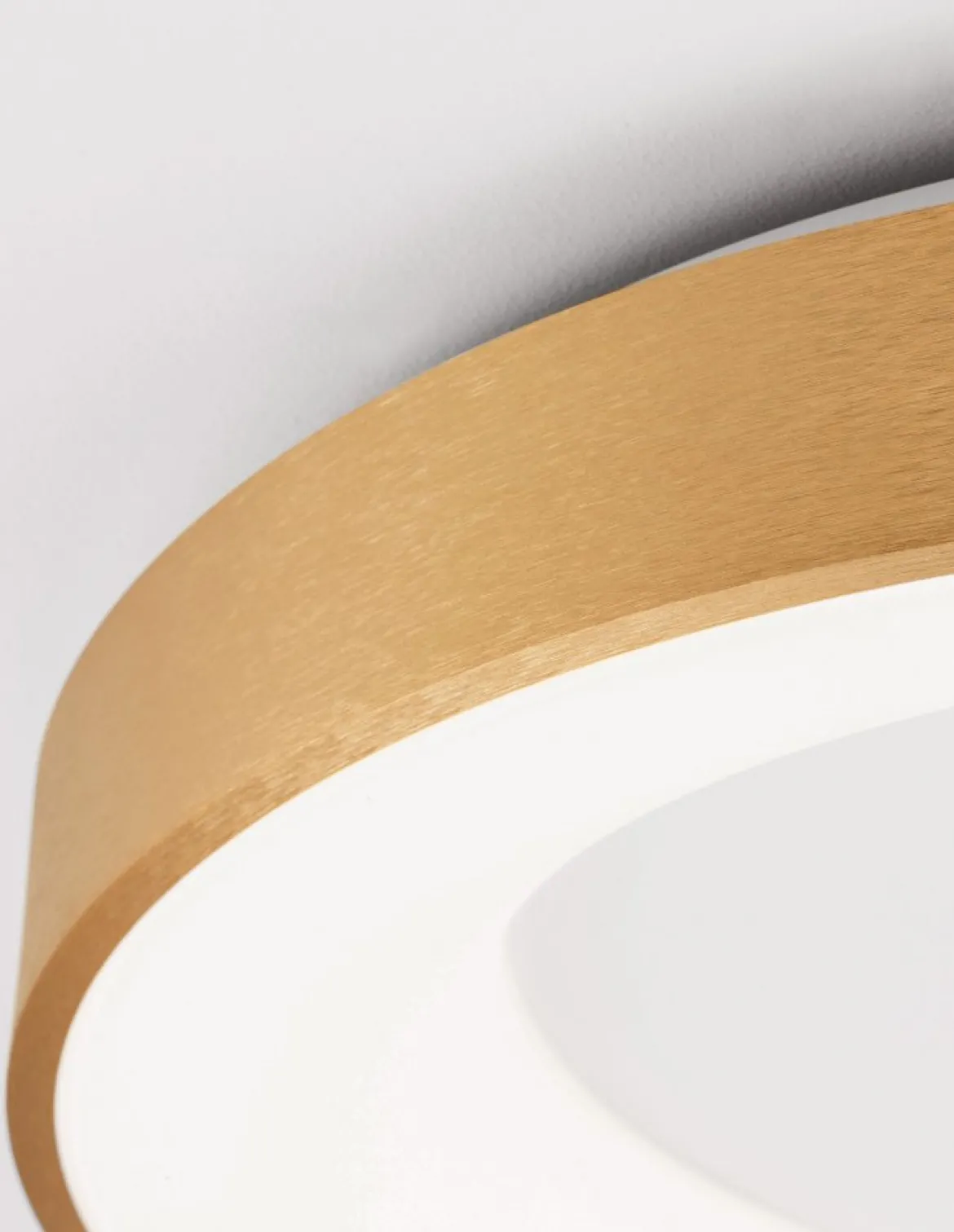Nova Luce 9353854 RANDO THIN LED Deckenleuchte 60cm 3000K Gold gebürstet dimmbar