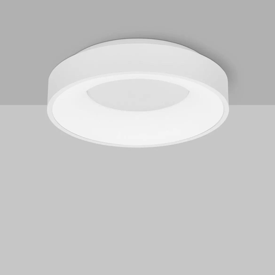 Nova Luce 9353830 RANDO THIN LED Deckenleuchte 38cm 3000K Weiss dimmbar
