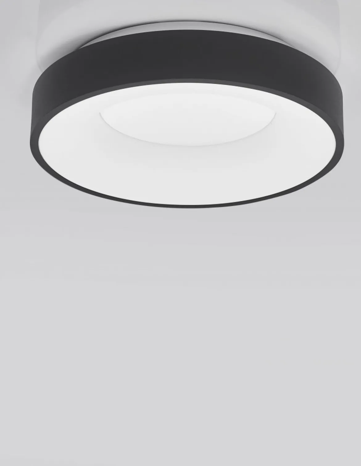 Nova Luce 9353831 RANDO THIN LED Deckenleuchte 38cm 3000K Schwarz dimmbar