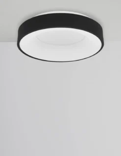 Nova Luce 9353831 RANDO THIN LED Deckenleuchte 38cm 3000K Schwarz dimmbar