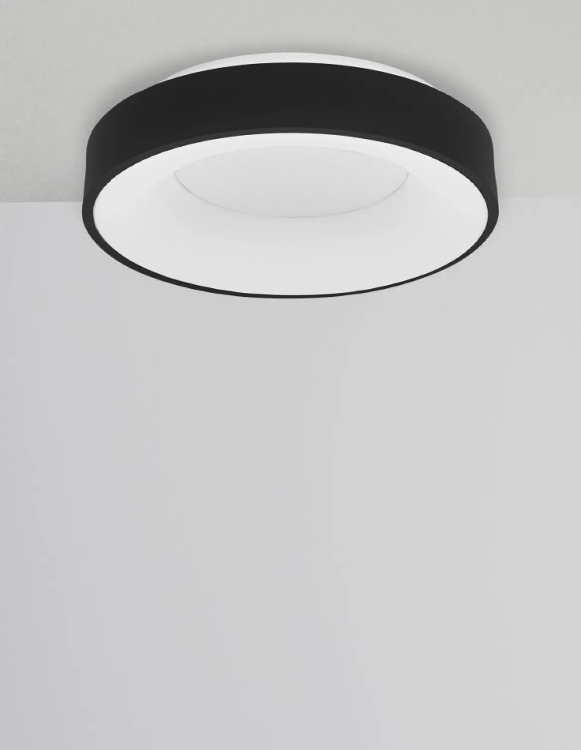Nova Luce 9353831 RANDO THIN LED Deckenleuchte 38cm 3000K Schwarz dimmbar