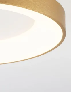 Nova Luce 9353832 RANDO THIN LED Deckenleuchte 38cm 3000K Gold gebürstet dimmbar
