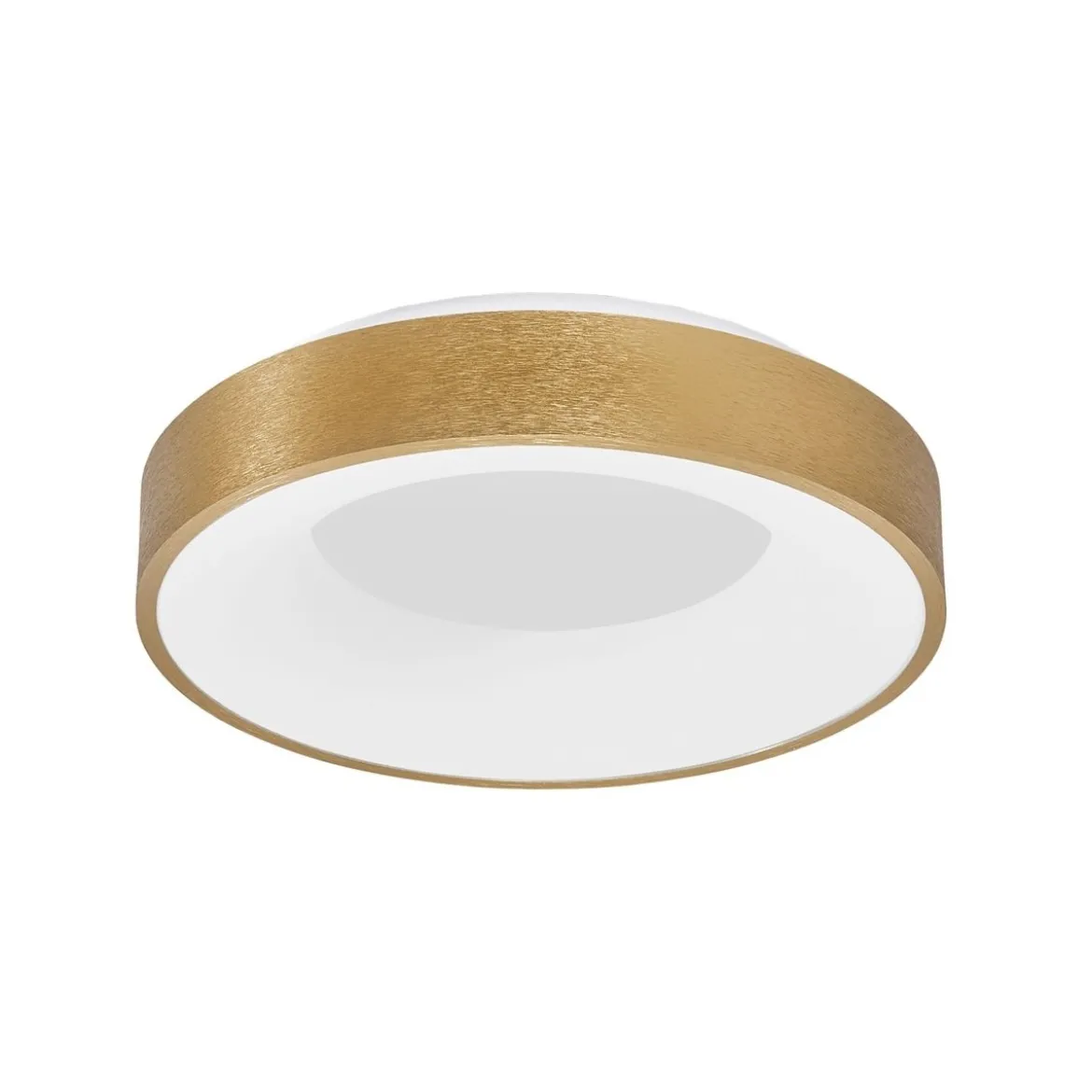 Nova Luce 9353832 RANDO THIN LED Deckenleuchte 38cm 3000K Gold gebürstet dimmbar