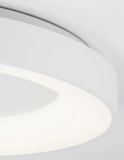 Nova Luce 9353852 RANDO THIN LED Deckenleuchte 60cm 3000K Weiss dimmbar