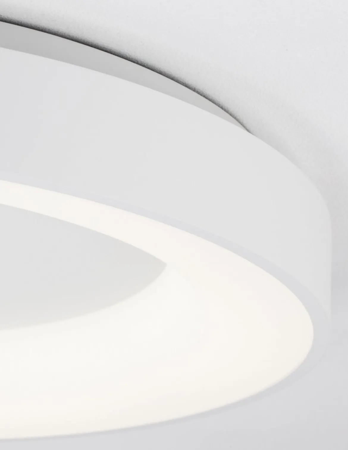 Nova Luce 9353852 RANDO THIN LED Deckenleuchte 60cm 3000K Weiss dimmbar
