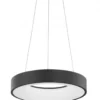 Nova Luce 9453431 RANDO THIN LED Pendelleuchte 38cm 3000K Schwarz dimmbar