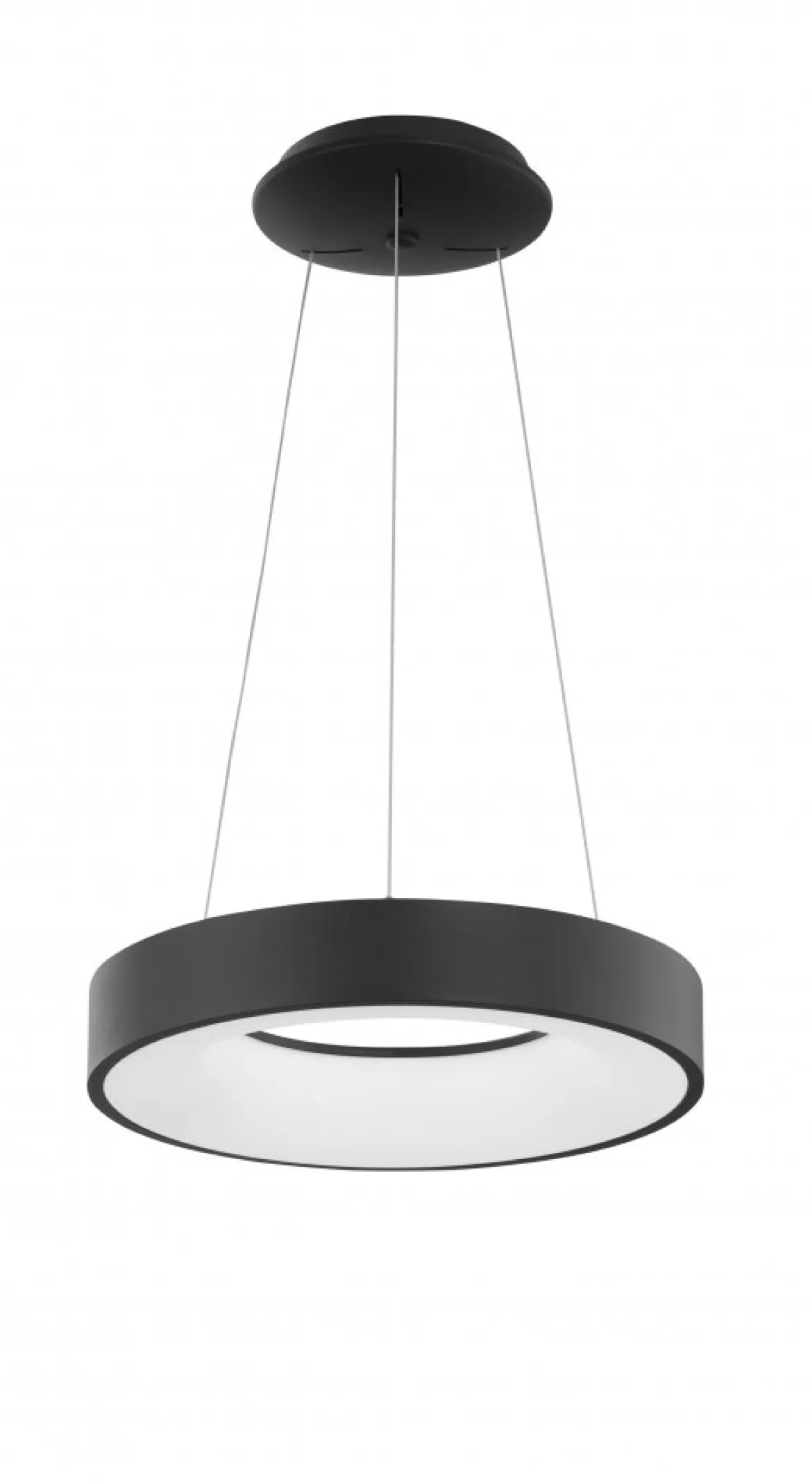 Nova Luce 9453431 RANDO THIN LED Pendelleuchte 38cm 3000K Schwarz dimmbar