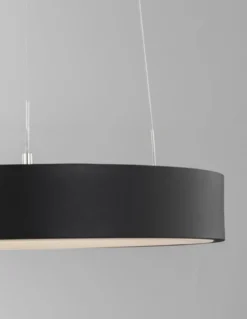 Nova Luce 9453431 RANDO THIN LED Pendelleuchte 38cm 3000K Schwarz dimmbar