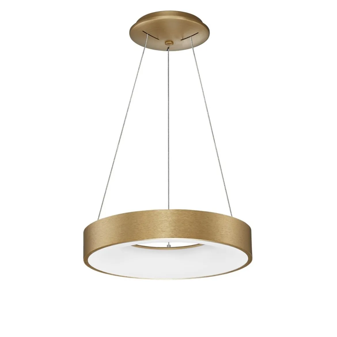 Nova Luce 9453432 RANDO THIN LED Pendelleuchte 38cm 3000K Gold gebürstet dimmbar