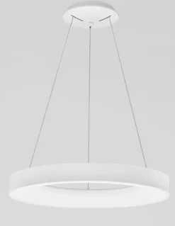 Nova Luce 9453452 RANDO THIN LED Pendelleuchte 60cm 3000K Weiss dimmbar