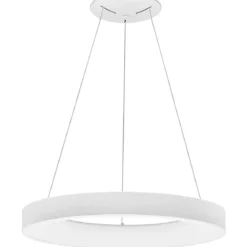 Nova Luce 9453452 RANDO THIN LED Pendelleuchte 60cm 3000K Weiss dimmbar