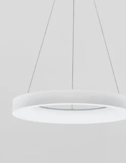 Nova Luce 9453452 RANDO THIN LED Pendelleuchte 60cm 3000K Weiss dimmbar