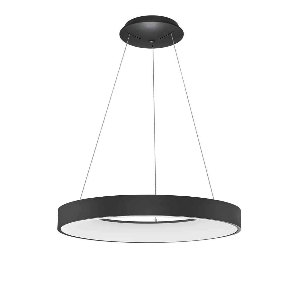 Nova Luce 9453453 RANDO THIN LED Pendelleuchte 60cm 3000K Schwarz dimmbar