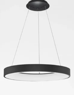 Nova Luce 9453453 RANDO THIN LED Pendelleuchte 60cm 3000K Schwarz dimmbar
