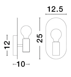 Nova Luce 9501244 ROYAL Wandleuchte Gold E27