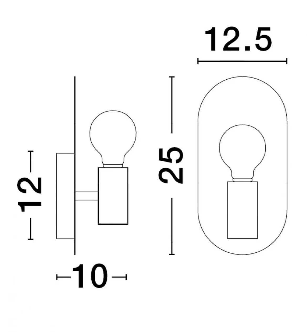 Nova Luce 9501244 ROYAL Wandleuchte Gold E27