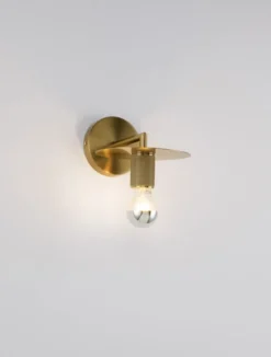 Nova Luce 9501238 ROYAL Wandleuchte mit Schirm Gold E27