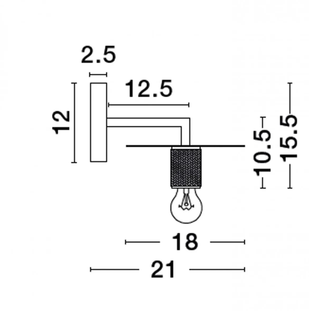 Nova Luce 9501238 ROYAL Wandleuchte mit Schirm Gold E27