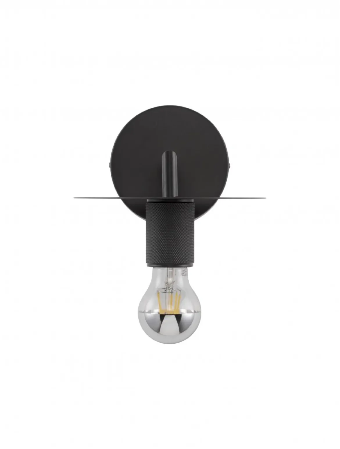 Nova Luce 9501232 ROYAL Wandleuchte mit Schirm Schwarz E27