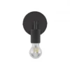 Nova Luce 9501233 ROYAL Wandleuchte ohne Schirm Schwarz E27