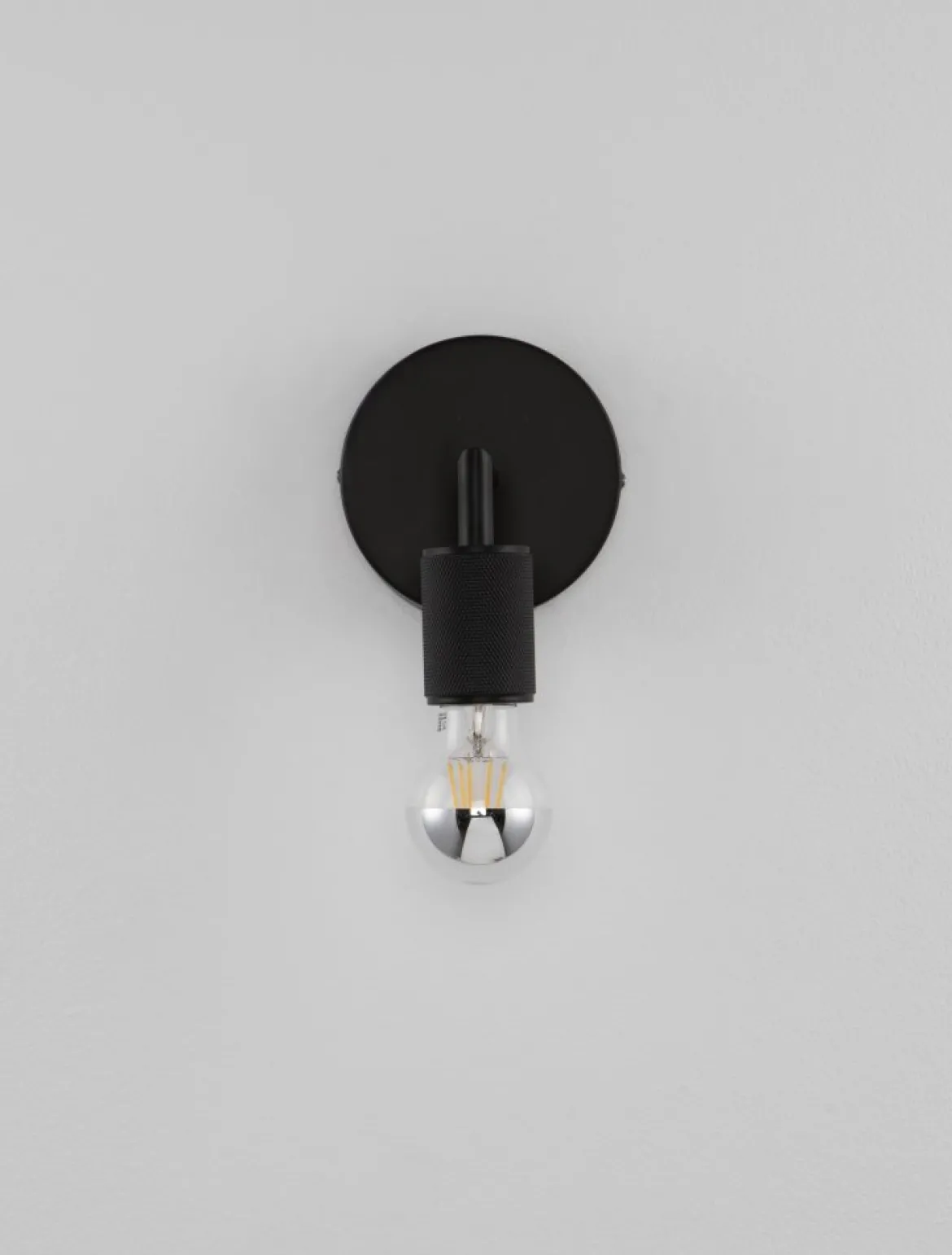 Nova Luce 9501233 ROYAL Wandleuchte ohne Schirm Schwarz E27