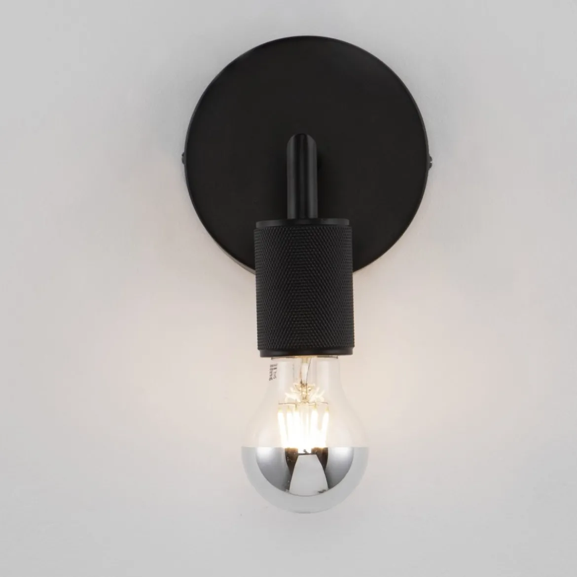 Nova Luce 9501233 ROYAL Wandleuchte ohne Schirm Schwarz E27